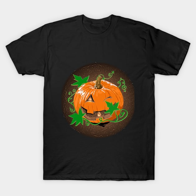 Halloween Pumpkin T-Shirt by AjDreamCraft